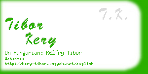 tibor kery business card